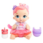 My Garden Baby Feed & Change Baby Kitten Doll (12-in) & Accessories, with Reusable Diaper, Bib, and Bottle, Great Gift for Kids Ages 3Y+