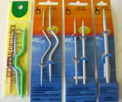 Knitting Cable Needle Straight / Cranked Aluminium / Plastic Pony / Unbranded