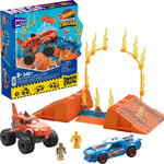 MEGA Hot Wheels Monster Trucks Building Toy Car, Smash & Crash Tiger (US IMPORT)