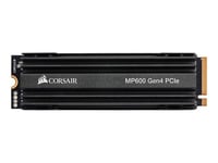 CORSAIR Force Series MP600 - SSD - 500 Go - interne - M.2 2280 - PCIe 4.0 x4 (NVMe) - AES 256 bits - dissipateur de chaleur intégré