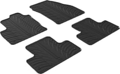 Gummimattor lampliga for Range Rover Evoque 2011 TDesign 4delad monteringsklammor