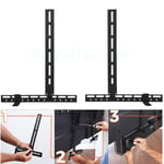 UNHO Sound Bar Wall Mount Attaches Soundbar Below TV Using VESA Holes or Bracket