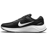 Nike Homme Air Zoom Structure 24 Men's Road Running Shoes, Black/White, 41 EU