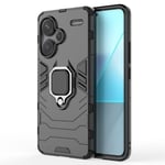 SKALO Xiaomi Redmi Note 13 Pro+ Armor Hybrid Metallring skal - Svart Svart