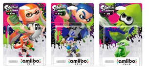 amiibo Splatoon all three set Girl Boy squidping Nintendo Wii U/ New 3DS