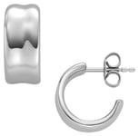 Skagen SKJ1849040 Women's Anja Pebbles Stainless Steel Hoop Jewellery