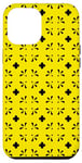 Coque pour iPhone 14 Pro Max Sunlight Bright Yellow Floral Moroccan Mosaic Tile Pattern