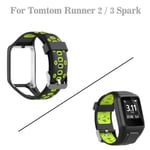 Pour Tomtom Runner 2/3 Spark / 3 Remplacement du sport montre en silicone bracelet