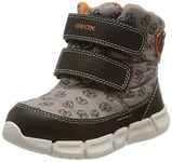Geox Baby Boys Flexyper Boy Abx Ankle Boots, Grey Orange, 6 UK Child