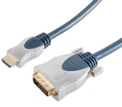 HomeCinema High Quality DVI-D til HDMI kabel - 1 m