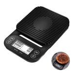 Digital Coffee Scale, CestMall Electric Kitchen Scale with Timer LED Display Multifunctional Food Cooking Pro Scales 3000g Accuracy 0.1g/0.1oz/0.1ml for Home Kitchen Office Use