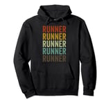 Runner Marathon Running Retro Pullover Hoodie