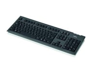 Fujitsu KB410 PS2 BLACK LAT/AM KB410 PS2 (LAT)(AM), 38023135 (KB410 PS2 (LAT)(AM), Full-size (100%), Wired, PS/2, Black)