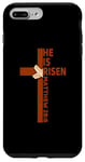 Coque pour iPhone 7 Plus/8 Plus Il est ressuscité Matthieu 28:6 Pâques chrétienne Jésus Il est ressuscité