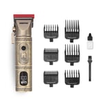 GEEPAS Professional Hair Clipper Rechargeable Vintage Beard Trimmer LED Display