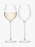 LSA International Aurelia Optic White Wine Glass, Set of 2, 430ml, Clear