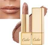 OULAC Metallic Shine Glitter Lipstick, Nude High Impact Lipcolor, Lightweight So