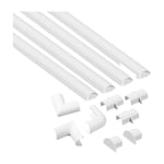 D-Line Sats med kabelsamlare 20X10MM 4 St 1m