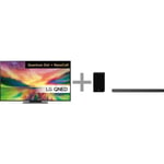 LG QNED82 55" 4K QNED TV (2023) + LG SPD75YA 3.1.2 Dolby Atmos Soundbar -tuotepaketti