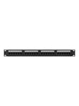 Lanberg patch panel 24 port 1U cat.6A UTP black