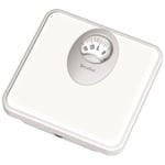 Hanson White Mechanical Bathroom Scales With Magnified Display Classic Design