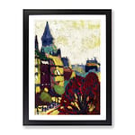 St. Germain Des Pres By Henry Lyman Sayen Classic Painting Framed Wall Art Print, Ready to Hang Picture for Living Room Bedroom Home Office Décor, Black A3 (34 x 46 cm)