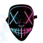 Halloween 2022 - Mix LED mask - Flera färger Black one size