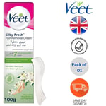 Veet Smooth & Fresh Unwanted Hair Removal Cream for Dry Skin 100g - Pack of 1