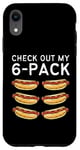 Coque pour iPhone XR Check Out My Lot de 6 Hot Dog Funny Hot Dogs pour les fans de gym