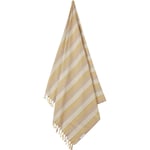 Liewood Mona beach towel - Y/D stripe: peach/sandy/yellow mellow