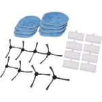 Jeffergarden - Kit d'accessoires pour aspirateur robotique vadrouille tissu brosse latérale filtre pièces de rechange pour Mannv BR150 BR151
