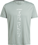 Adidas Adidas Men's Terrex Agravic Trail Running T-Shirt Silver Green S, Silver Green