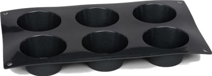 Patisse Muffinsform 29 X 17 Cm Svart Silikon 6 Fickor