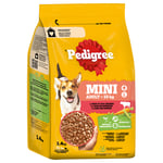 Pedigree Mini Adult <10kg Beef & Vegetables - Ekonomipack: 6 x 1,4 kg