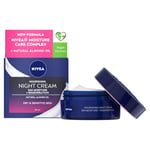 Nivea Face Night Cream for Dry & Sensitive Skin Pack of 3 (3 x 50 ml) Almond Oil