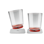Silwy Magnetic Plastglass Sett M/2 Glass Og Pads Rød
