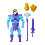 Masters of the Universe Origins Skeletor Figurine articulée 14 cm de la collection Cartoon, méchant avec armure, bâton du Havoc, épée et 2 masques, HYD24