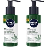 NIVEA MEN Baume après-rasage ultra apaisant Sensitive Pro (1 x 150 ml), Baume apaisant à l’Huile de Chanvre Bio et Vitamine E, Après-rasage homme pour toutes les peaux (Lot de 2)