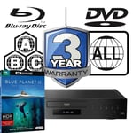 Panasonic Blu-ray Player DP-UB9000 All Zone Free MultiRegion 4K & Blue Planet 2