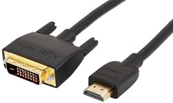 Amazon Basics HDMI A to DVI Adapter Cable (Not for connecting to SCART or VGA ports), 0.9 m, Black