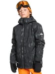 Quiksilver Snow Jacket Mission Printed Youth JK Youth Black 10