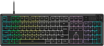 Corsair K55 CORE RGB Membrane Wired Gaming Keyboard – Quiet, Responsive...