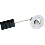 Downlight Euro Spot 80, GU10, rund, uten lyskilde, matt hvit