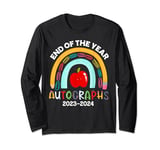End Of The Year Autographs 2023/2024 Last Day of School Long Sleeve T-Shirt