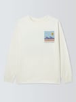 John Lewis Sunset Graphic Sweatshirt, White