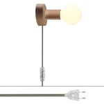 Creative Cables Trälampa Med Spostaluce Rd72 2-nr Plugg-med Glödlampa