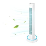 Tower Fan 31 Inch 45W Oscillating 3 Speed Cooling Slim Freestanding Portable Floor Bladeless Fan for Bedroom Living Rooms Office Office
