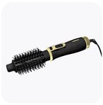 Cosmopolitan Hot Brush for Hair Styling with 3 Heat & Cool Settings Black & Gold