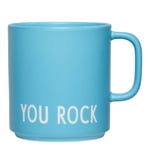 Design Letters - Favourite mugg med öra YOU ROCK 25 cl pink