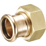 skruvförband med 42 mm presshylsa och 1 3/4&quot; platt tätningskrage